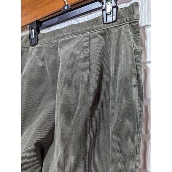 Jones New York Women's Green Straight-Leg Stretch Corduroy Pants Size 4 - Picture 5 of 7